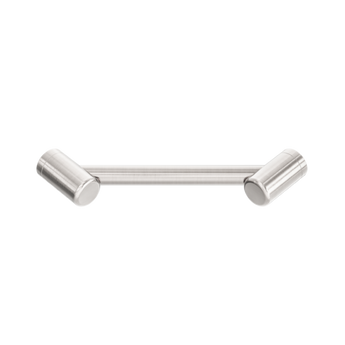 MECCA CARE 25MM FOOTREST CORNER GRAB RAIL 215MM - BRUSHED NICKEL