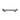 MECCA CARE 25MM FOOTREST CORNER GRAB RAIL 215MM GUN METAL