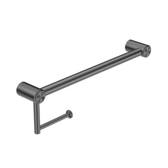 MECCA CARE 25MM TOILET ROLL RAIL 300MM GUN METAL