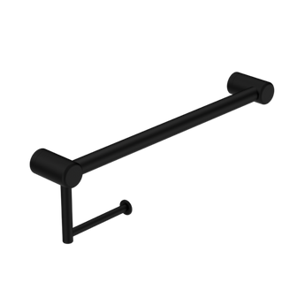 MECCA CARE 25MM TOILET ROLL RAIL 300MM MATTE BLACK