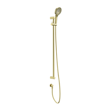 Mecca Care 25mm Adjustable Shower Rail Set, 900mm Brushed Gold