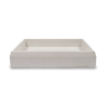 Surface Mount Prism Rectangle Basin in Ivory - Bathroom Sink