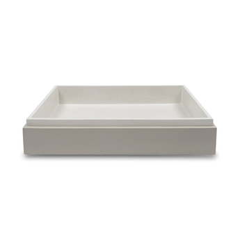 STEPP RECTANGLE BASIN - SURFACE MOUNT (IVORY)