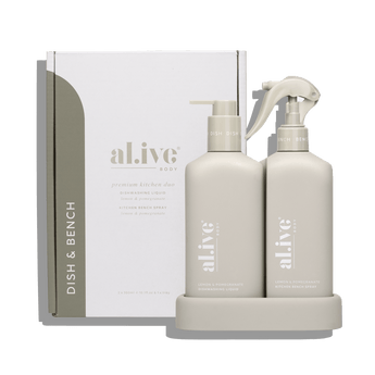 Bench Spray & Dishwashing Liquid + Tray, Premium Kitchen Duo