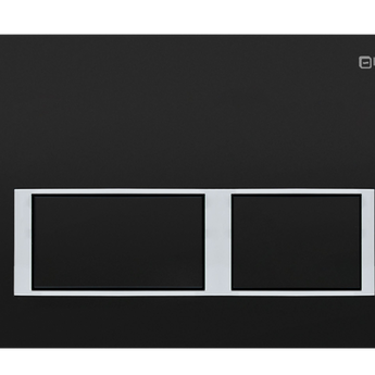 INSPIRE DUAL FLUSH PLATE SQUARE BLACK