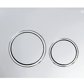 Inspire Round Dual Flush Button Plate Chrome