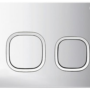 R&T SOFT SQUARE PUSH PLATE MATTE CHROME