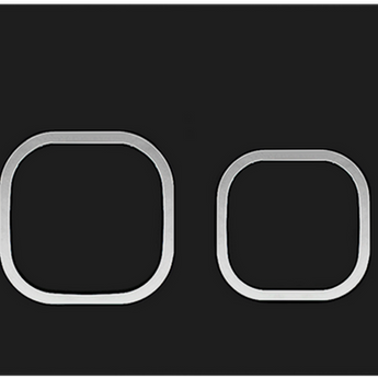 R&T SOFT SQUARE PUSH PLATE MATTE BLACK