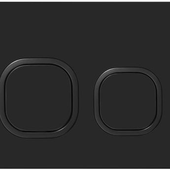 R&T SOFT SQUARE PUSH PLATE MATTE FULL BLACK