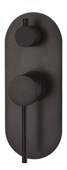 ROUL WALL DIVERTER MIXER GUN METAL