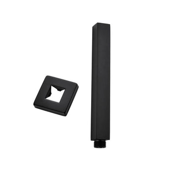 TARAN SQUARE 300MM CEILING SHOWER ARM, BLACK