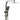 TARAN TWIN SHOWER ON RAIL TOP INLET, SQUARE GUNMETAL