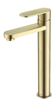 VETTO TALL BASIN MIXER BRUSHED GOLD