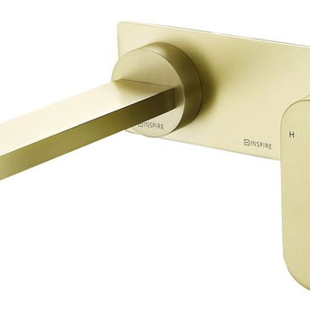 VETTO WALL BASIN MIXER BRUSHED GOLD