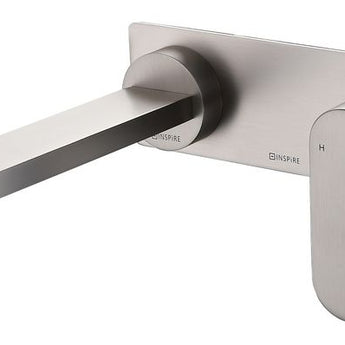 VETTO WALL BASIN MIXER, BRUSHED NICKEL
