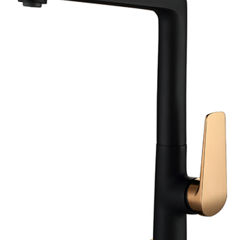 ZEVIO SINK MIXER MATT BLACK AND ROSE GOLD