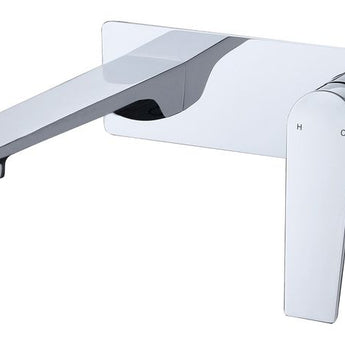 Zevio Chrome Wall Basin Mixer