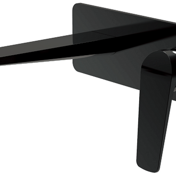 ZEVIO WALL BASIN MIXER MATTE BLACK