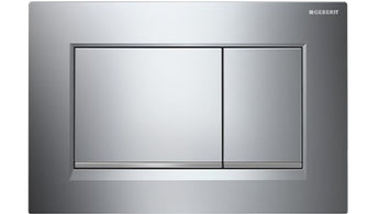 SIGMA30 DUAL FLUSH BUTTON SQUARE WITH MATTE CHROME TRIM