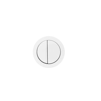 ROUND TOILET FLUSH BUTTON MATT WHITE