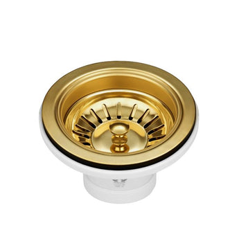 SINK BASKET WASTE BRUSHED DARK GOLD