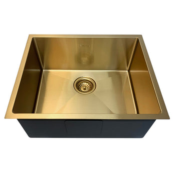 Axon Kitchen 52S Sink 520x440mm Brushed Gold