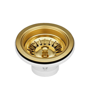 SINK BASKET WASTE, BRUSHED GOLD