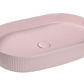 Kensington Oval Basin 580x360x100 in Matte Pink