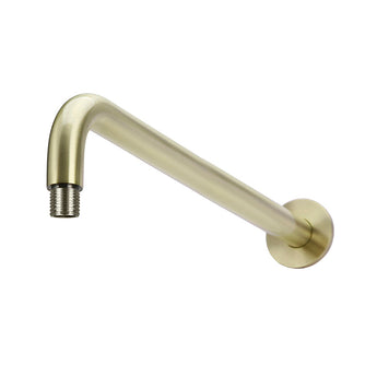 ROUND WALL SHOWER CURVED ARM 400MM