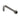 ROUND WALL SHOWER CURVED ARM 400MM