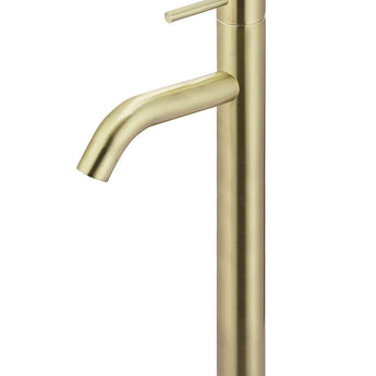 PICCOLA TALL BASIN MIXER TAP WITH 130MM SPOUT, TIGER BRONZE
