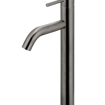 PICCOLA TALL BASIN MIXER TAP WITH 130MM SPOUT, SHADOW GUNMETAL