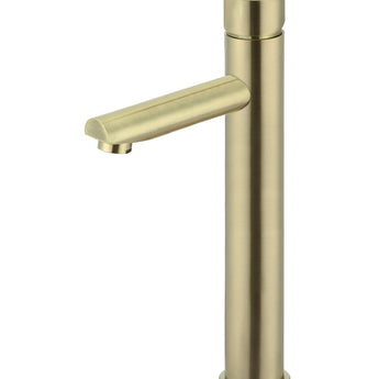MEIR ROUND PINLESS TALL BASIN MIXER - TIGER BRONZE
