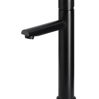MEIR ROUND PINLESS TALL BASIN MIXER - MATTE BLACK