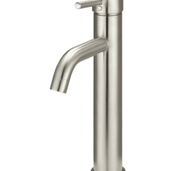 MEIR ROUND TALL BASIN MIXER CURVED - BRUSHED NICKEL