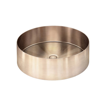 LAVELLO ROUND STEEL BATHROOM BASIN 380 X 110