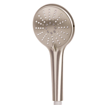 Nickel Three-Function Round Handheld Shower Head
