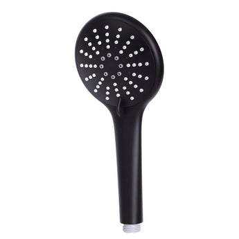 Black Three-Function Round Handheld Shower Head