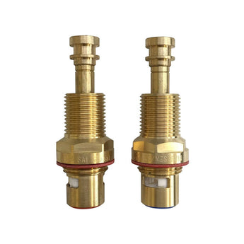 WALL TOP ASSEMBLY SPINDLES 80MM-85MM 1/4 TURN (SET) - BRASS