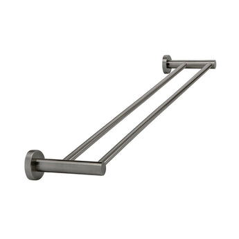 ROUND DOUBLE TOWEL RAIL 600MM
