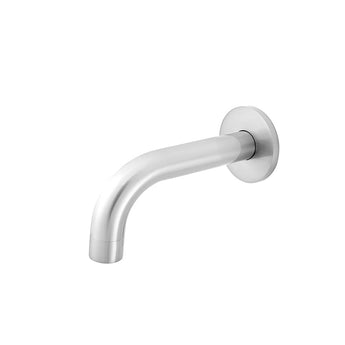 Universal Round Curved Spout 130mm - Chrome