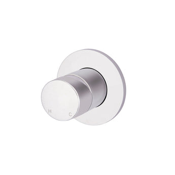 Round Pinless Wall Mixer Polished Chrome