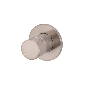 Round Pinless Wall Mixer Champagne