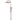 200mm Champagne Round Shower Rail with Single Function Hand Shower