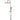 ROUND COMBINATION SHOWER RAIL 300MM ROSE, THREE FUNCTION HAND SHOWER