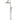 ROUND COMBINATION SHOWER RAIL 300MM ROSE, THREE FUNCTION HAND SHOWER