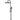 ROUND COMBINATION SHOWER RAIL 300MM ROSE, THREE FUNCTION HAND SHOWER