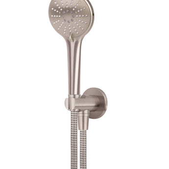 ROUND THREE FUNCTION HAND SHOWER ON FIXED BRACKET