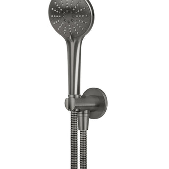 ROUND THREE FUNCTION HAND SHOWER ON FIXED BRACKET