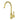 IKON CLASICO GOOSENECK SINK MIXER 35MM BRUSHED GOLD